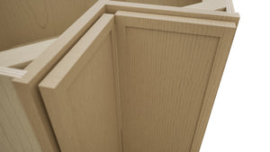 Fabuwood Luna Natural Oak ERB33 Base Corner Easy Reach Cabinet, Detail View