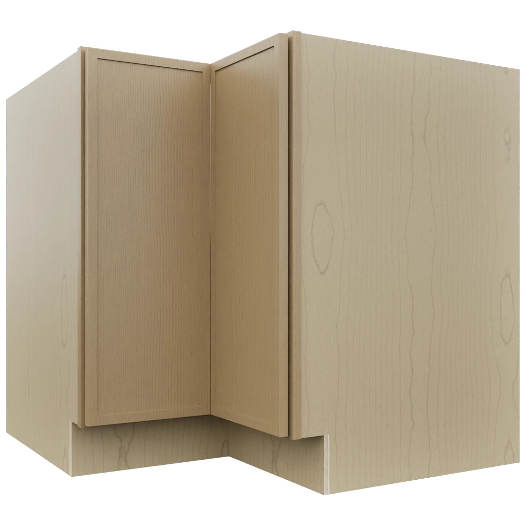Fabuwood Luna Natural Oak ERB36 Base Corner Easy Reach Cabinet, Front View