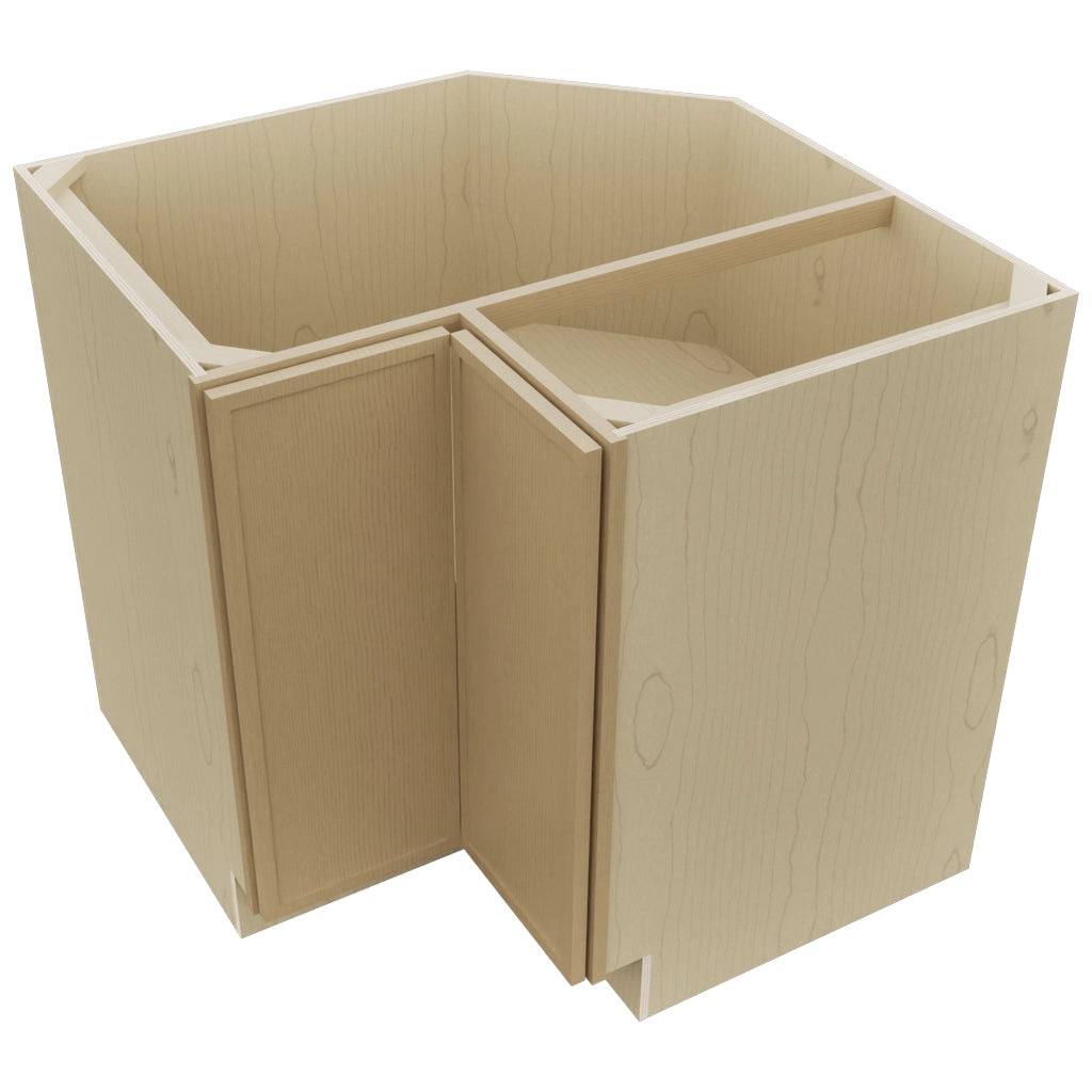 Fabuwood Luna Natural Oak ERB36 Base Corner Easy Reach Cabinet, Top View