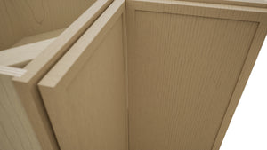 Fabuwood Luna Natural Oak ERB36 Base Corner Easy Reach Cabinet, Detail View