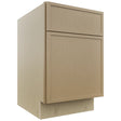 Fabuwood Luna Natural Oak FD18 Vanity Desk, Front View