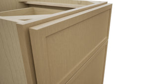 Fabuwood Luna Natural Oak FD18 Vanity Desk, Detail View
