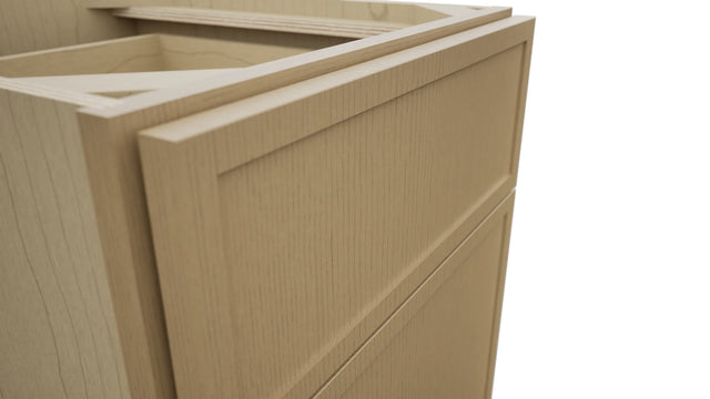 Fabuwood Luna Natural Oak FD18 Vanity Desk, Detail View