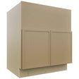 Fabuwood Luna Natural Oak FS30 Base Farm Sink Cabinet, Front View