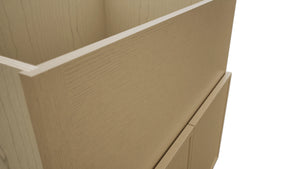 Fabuwood Luna Natural Oak FS33 Base Farm Sink Cabinet, Detail View