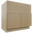 Fabuwood Luna Natural Oak FS36 Base Farm Sink Cabinet, Front View