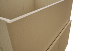 Fabuwood Luna Natural Oak FS36 Base Farm Sink Cabinet, Detail View