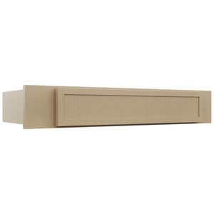 Fabuwood Luna Natural Oak KD30 Vanity Desk, Front View