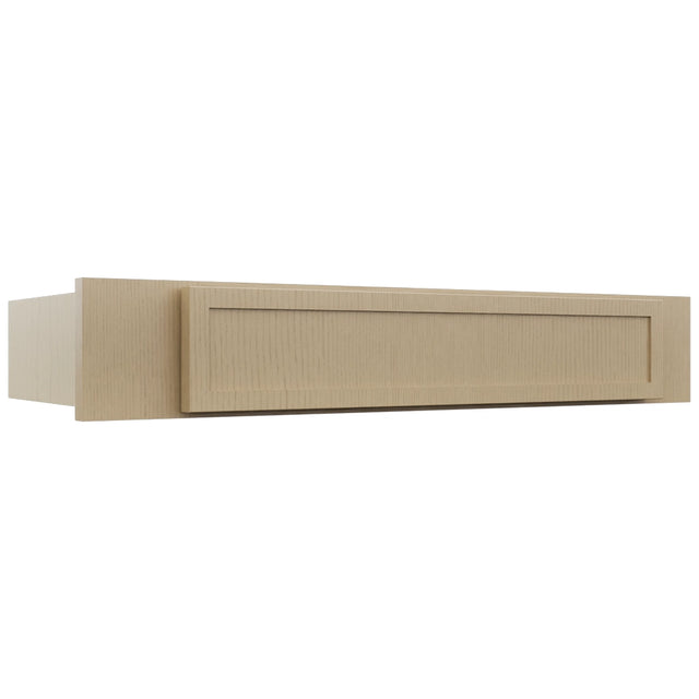 Fabuwood Luna Natural Oak KD30 Vanity Desk, Front View