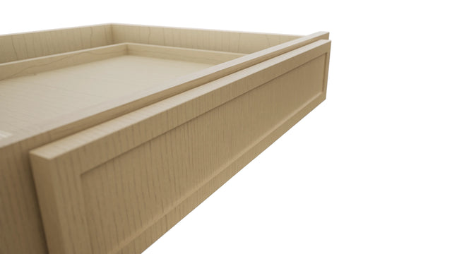 Fabuwood Luna Natural Oak KD30 Vanity Desk, Detail View