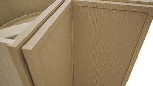 Fabuwood Luna Natural Oak LSB36 Base Corner Lazy Susan Cabinet, Detail View