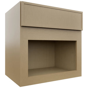 Fabuwood Luna Natural Oak MC303021 Wall Microwave Cabinet, Front View