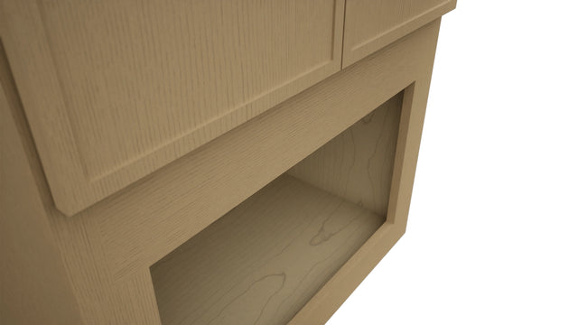 Fabuwood Luna Natural Oak MC303621 Wall Microwave Cabinet, Detail View