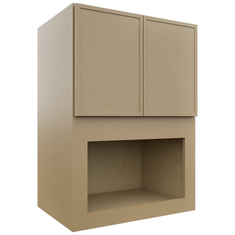 Fabuwood Luna Natural Oak MC304221 Wall Microwave Cabinet, Front View