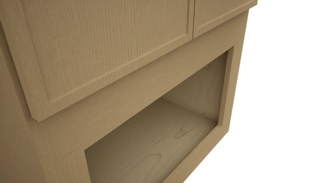 Fabuwood Luna Natural Oak MC304221 Wall Microwave Cabinet, Detail View