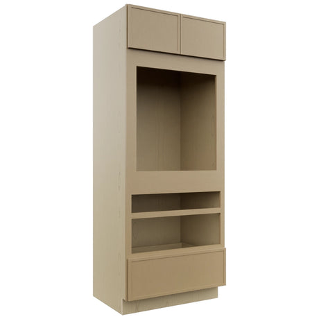 Fabuwood Luna Natural Oak OC3384D Tall Oven Cabinet Double, Front View