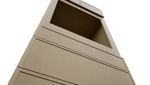 Fabuwood Luna Natural Oak OC3384S Tall Oven Cabinet Single, Detail View