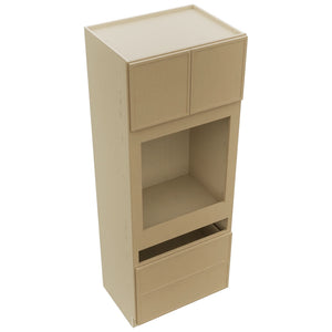 Fabuwood Luna Natural Oak OC3390C Tall Oven Cabinet Combo, Top View
