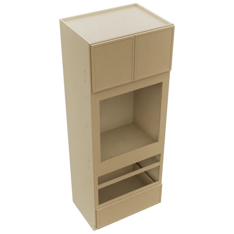 Fabuwood Luna Natural Oak OC3390D Tall Oven Cabinet Double, Top View