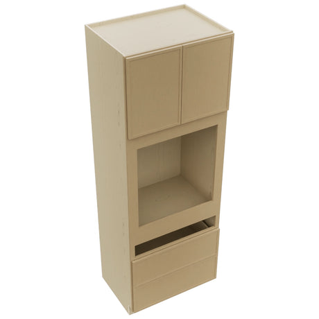 Fabuwood Luna Natural Oak OC3396C Tall Oven Cabinet Combo, Top View