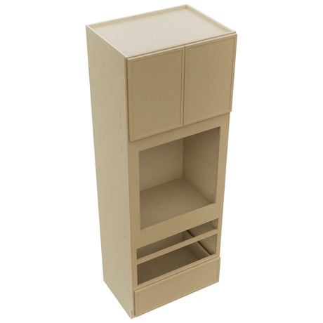 Fabuwood Luna Natural Oak OC3396D Tall Oven Cabinet Double, Top View