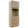 Fabuwood Luna Natural Oak OC3396S Tall Oven Cabinet Single, Front View