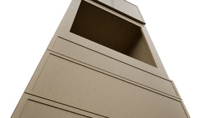 Fabuwood Luna Natural Oak OC3396S Tall Oven Cabinet Single, Detail View