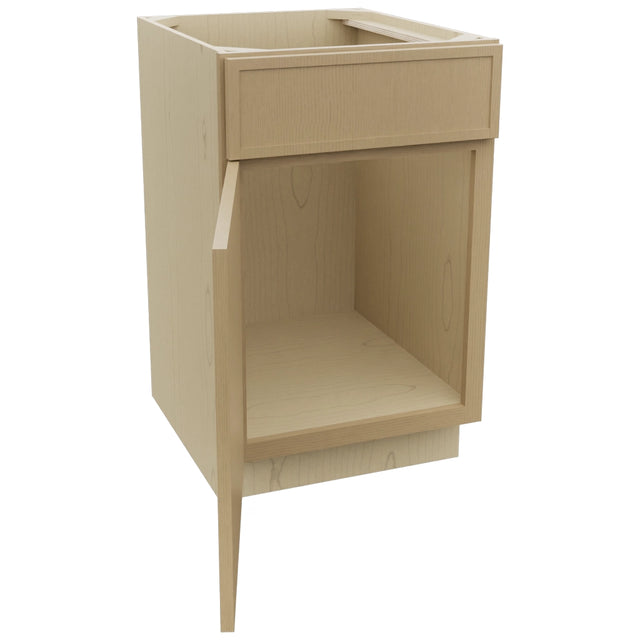 Fabuwood Luna Natural Oak SB21 Base Sink Cabinet, Open View