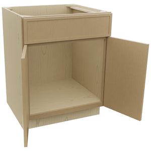 Fabuwood Luna Natural Oak SB27 Base Sink Cabinet, Open View