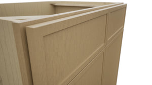 Fabuwood Luna Natural Oak SB33 Base Sink Cabinet, Detail View