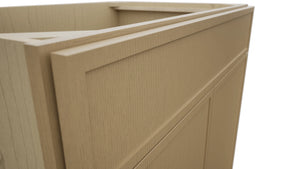 Fabuwood Luna Natural Oak SB36SDF Base Sink Cabinet, Detail View