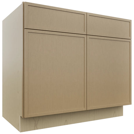 Fabuwood Luna Natural Oak SB39 Base Sink Cabinet, Front View