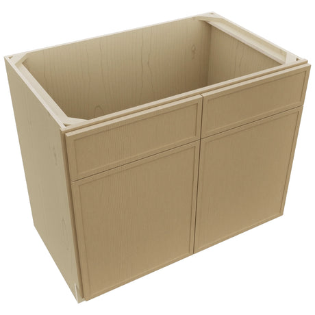 Fabuwood Luna Natural Oak SB39 Base Sink Cabinet, Top View
