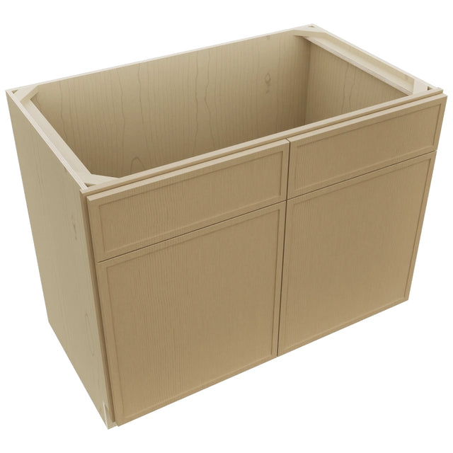 Fabuwood Luna Natural Oak SB42 Base Sink Cabinet, Top View