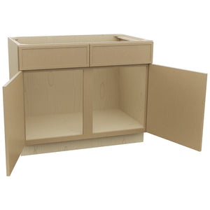 Fabuwood Luna Natural Oak SB42 Base Sink Cabinet, Open View
