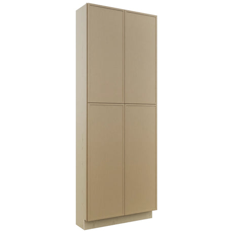 Fabuwood Luna Natural Oak TP241296 Tall Pantry Cabinet, Front View