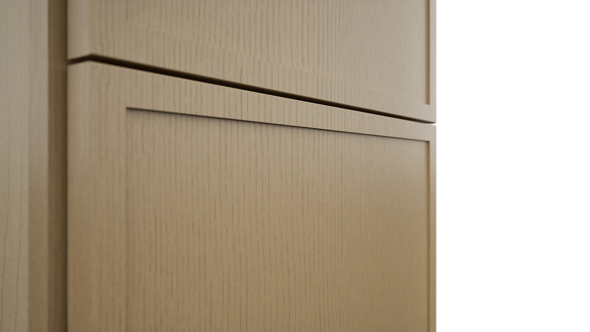 Fabuwood Luna Natural Oak TP301290 Tall Pantry Cabinet, Detail View