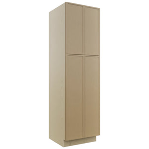 Fabuwood Luna Natural Oak TP302484 Tall Pantry Cabinet, Front View