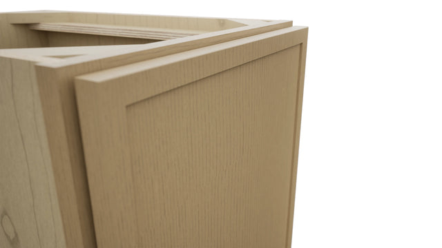Fabuwood Luna Natural Oak VB15FD Vanity Base Full Height Cabinet, Detail View
