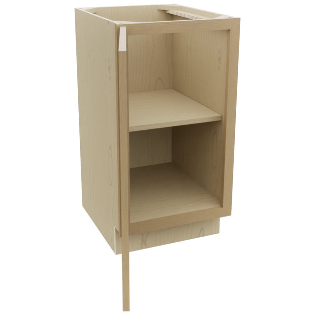 Fabuwood Luna Natural Oak VB18FD Vanity Base Full Height Cabinet, Open View