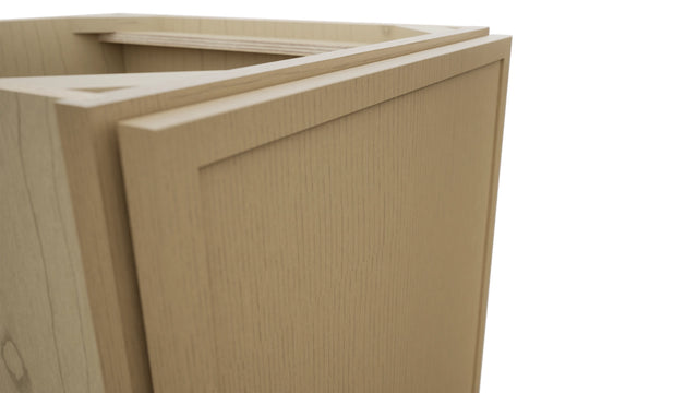Fabuwood Luna Natural Oak VB18FD Vanity Base Full Height Cabinet, Detail View
