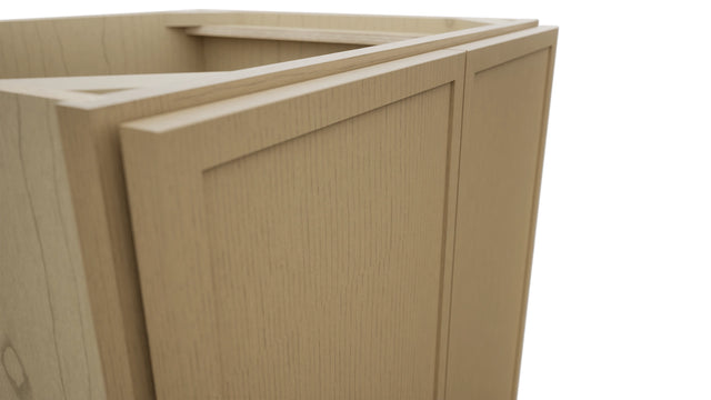 Fabuwood Luna Natural Oak VB24FD Vanity Base Full Height Cabinet, Detail View
