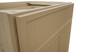 Fabuwood Luna Natural Oak VB27-34 Vanity Base Standard Cabinet, Detail View