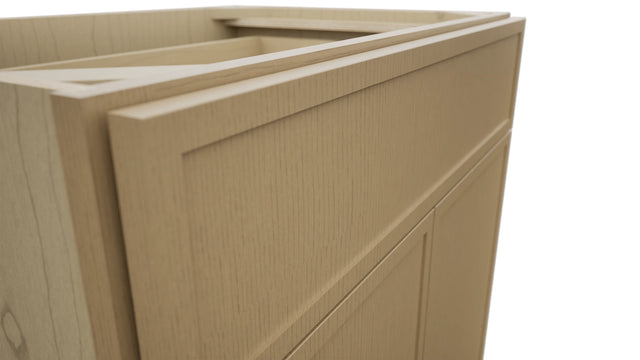 Fabuwood Luna Natural Oak VB30-34 Vanity Base Standard Cabinet, Detail View