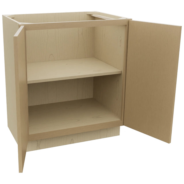 Fabuwood Luna Natural Oak VB30FD Vanity Base Full Height Cabinet, Open View