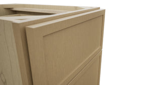 Fabuwood Luna Natural Oak VDB15-34 Vanity Drawer Cabinet, Detail View