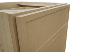 Fabuwood Luna Natural Oak VDB21-34 Vanity Drawer Cabinet, Detail View
