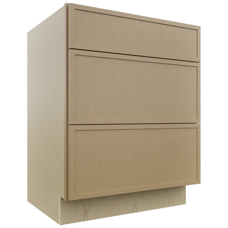 Fabuwood Luna Natural Oak VDB27-34 Vanity Drawer Cabinet, Front View