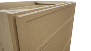 Fabuwood Luna Natural Oak VDB33-34 Vanity Drawer Cabinet, Detail View