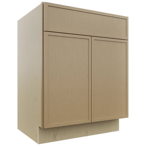 Fabuwood Luna Natural Oak VSB27-34 Vanity Sink Cabinet, Front View